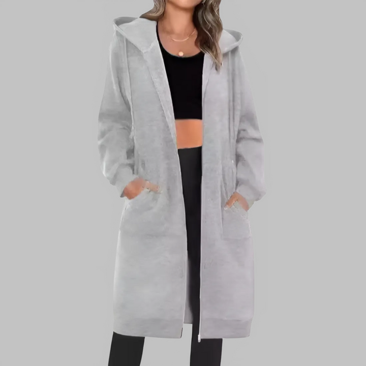 TIOMARA™ - Casual Zip Up Oversized Long Jacket