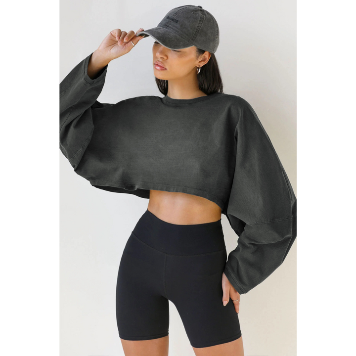 SKYE™ - Casual Cropped Pullover Sweatshirt