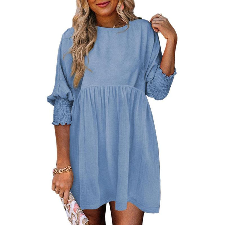 MIRASOL™ – Casual Crew Neck Loose Fit Mini Dress